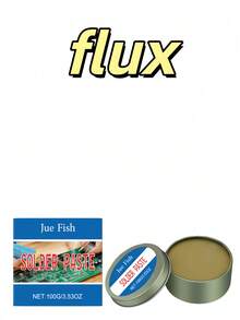 1pc Jue Fish Soldering Paste, Thermal Conductive, Deoxidizing, Cleaning Solder Points, Home Electronics Repair, Soldering Auxiliary Tool, Soldering Paste, Solder Wire, Flux, Strong No-Clean Soldering, Non-Acid, Non-Halogen, Yellow Solder Oil, Stainless Steel, Soldering Paste, Flux, Low-Temperature Rosin Soldering, No-Clean, Lead-Free, High Purity, Electric Iron Repair, Solder Oil