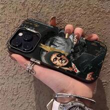 Funda de teléfono a prueba de golpes de con diseño personalizado de billete de dólar estadounidense de superhéroe, compatible con iPhone 17, 17 Pro Max, 17 Air, 16, 16 Plus, 15, 14, 13, 12, 11, XS, XR, X, 7, 8 Plus, Pro Max, Mini, 13 Pro Max, 16 Pro Max y Galaxy S22, S21, A33 5G, A12, A15, A23, A52 5G, adecuado como regalo para hombres y mujeres - Negro - Ver 2