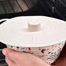 3 Pcs Silicone Food Covers, Reusable Microwave Splatter Lids, Universal Airtight Suction Bowl Covers For Kitchen - Multicolor - View 10