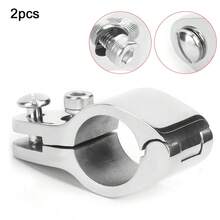 25mm Marine Bimini Canopy Clamp And Fixing Clip (2 Pieces) - Heavy-Duty Stainless Steel Fixing Accessories