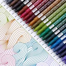 GuangNa 12/24-Colour Retro-Style Ink Pen, 0.5mm Nib, Delivering Smooth, Even Ink Flow. Ideal For Line Art, Doodling, Comic Design, Sketching And Outlining. Professional-Grade Art Supplies. - Multicolor - View 12