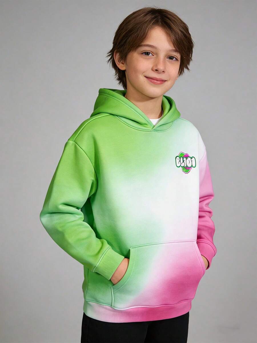 Youth/Kids Ice Cream Hoodies Sweatshirts Casual Comfort Tops Autumn Fashion Clothing 2025 Cute Clothes - Chuyển màu hồng và xanh lá cây - Xem 1