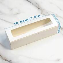 10个马卡龙包装盒、纸杯蛋糕装饰盒、翻盖盒、开窗盒、糕点甜点外卖盒、白色纸板饼干盒、糖果盒、甜品店装饰盒