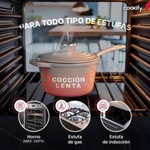 Olla de Hierro Fundido Esmaltado para Horno y Estufa Capacidad 1.5 Litros Taupe 17 cm - Gris pardo - Ver 5