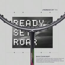 Hundred Powertek 1000 Pro - Raqueta de bádminton con Cubierta Completa de Raqueta para Jugadores intermedios 95 Gramos Tensión máxima de Cuerda - 26 Libras - GrisOscuroBlanco - Ver 3