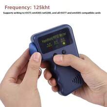 2025 New Universal 1pc 3/6 Slots Handheld 125KHz Low Frequency ID Card Copier, EM Card RFID Smart Card ID Duplicator, Minimalist Industrial Style, Blue, Portable Palm-Sized Design, One-Key Copy + Anti-Drop Shell, Fast Reading + Precise Duplication + Multi-Card Compatible, Smart Card Copying Device Suitable For Access Cards, Attendance Cards, Elevator Cards - Multicolor - View 10