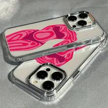 Funda elegante con diseño para iPhone 13 Compatible con iPhone 17, 16E, 16, 15, 14, 12, 11 Pro Max,  G05/G22,  Pixel 7,  Galaxy A04/A16/S20/S21/S22/S23/S24 y Honor X Series Con un marco metálico plateado para la cámara y una funda blanda transparente de TPU.Accesorios Y Regalos Para Fundas De Teléfonos Móviles, La Mejor Opción De Regalo Para Año Nuevo/San Valentín, Para Novios/novias/familiares/amigos Cercanos - transparente - Ver 4