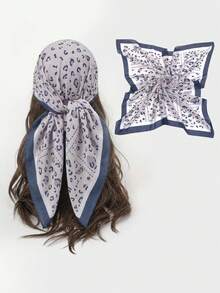 1pc 110*110cm Women's Paisley Pattern Printed Scarf, Elegant Headband And Neckerchief, Ideal Accessory For All Your Outfits