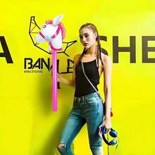 4件套动物充气棒，充气马头棒，充气棒，马头棒，动物头，节日礼物，装饰道具，游戏道具，个性化礼物，趣味礼物，派对装饰，恶作剧道具，摄影道具 - 彩色 - 查看 3