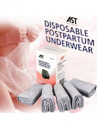 1 CAJA/1 BOLSA - Ropa interior desechable; Pantalones fisiológicos para viajes de negocios de hotel; Pantalones elásticos posparto para mujeres embarazadas; Sin rastro, no apretado, suave y elástico, cómodo (AST)