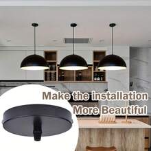 1pc Industrial Rewind Ceiling Canopy Kit, Single Hole Extra Depth And Width Ceiling Plate For Pendant Light Or Chandelier