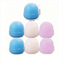 6pcs Automatic Self-Closing Toothpaste Cap Dispenser - Suitable For Adults And Bathrooms, Keeps Things Clean And Tidy - Bathroom Accessories - Easy To Use (Random Color) Home Bathroom Decor, Autumn Decor, Back-To-School Season - Multicolor - View 5