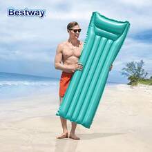 Bestway 44007 夏季三色可选成人充气游泳池漂浮垫，充气气垫游泳池漂浮垫，适用于泳池、河流和海洋 - 青碧色 - 查看 6