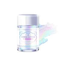 Polvo brillante comestible de arcoíris, purpurina iridiscente para bebidas, polvo brillante para chocolate - Multicolor - Ver 8