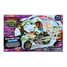 TMNT Movie Leonardo Moto  Vehiculo con Figura de Accion  Pelicula Caos Mutante Juguete Original de BandaiDiversión infantil, imprescindible para regalar a los niños - como en la foto - Ver 4