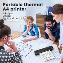 Máy in không mực Marklife A4 - Máy in nhiệt di động không dây dành cho du lịch, kèm cuộn giấy trắng A4, hỗ trợ in khổ Letter Mini, tương thích với điện thoại di động và máy tính xách tay, phù hợp với giấy gấp/cuộn/giấy xăm, thích hợp cho công việc, du lịch, văn phòng và gia đình. - Nhiều màu - Xem 9