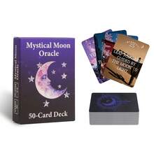 Bộ 50 lá bài Tarot Thiên nhiên Mặt Trăng & Sao, Trò chơi thú vị và đầy ý nghĩa, Trò chơi bói toán bằng bài, Bài Tarot, Bài Tiên Tri, Giáng Sinh, Halloween, Bài bói toán, Trò chơi tương tác năng lượng tích cực - Nhiều màu - Xem 7
