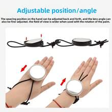 潜水弹性绳后视镜侧装可调节可扩展后视凸面镜齿轮