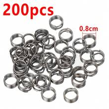 200个多尺寸双环开口金属钥匙圈饰品连接器，适用于DIY手工手链、项链、手机链、饰品等。 - 分離圈 - 查看 28