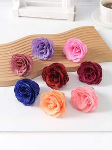 20/10支闪亮玫瑰花束，DIY人造闪光玫瑰花束，红色塑料假玫瑰，人造玫瑰，永不凋谢的闪亮人造玫瑰花束，适用于周年纪念、订婚、结婚礼物、家居装饰、办公室厨房装饰、派对装饰、房间装饰、情人节装饰、母亲节装饰、情人节礼物、生日礼物、毕业礼物（不含礼品袋） - 彩色 - 查看 5