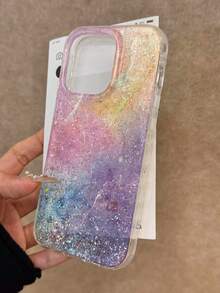 Marble Pattern Painted Epoxy Glitter Stylish Shockproof Thick Phone Protective Case Compatible With Iphone 17/17 Pro/17 Pro Max, 16/11/16 Pro/16 Plus/16 Pro Max/16e, 15 Pro Max, 13/14/12/XS/XR, 15 Pro Max, 16 XR/7/8, 16 Pro Max, 15 Pro Max, 12 Pro Max, 13 Pro Max, 14 Pro Max, 13, 11, 12 Pro, 14, P11 Soft Shell, P12 Anti-Fall, XS.XR - Multicolor - View 3