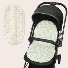 1pc Baby Stroller Seat Cushion, Plush Fabric Warm Lining For Infant Car Seat/High Chair, Soft & Skin-Friendly, Multiple Patterns Available, Comfortable Seating For Baby All Seasons