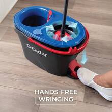 RinseClean™ Spin Mop And Bucket System, Clean With Clean Water, Removes 99% Of Bacteria - 1 ct - 查看 5