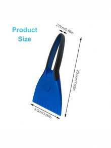 Silicone Car Ice Scraper, Car Snow Shovel, Soft Handle Ice Scraper, Winter Snow Cleaning Scraper Tool, Auto Parts - A - View 3