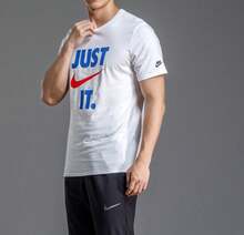 Nike Sportswear 字母印花圓領美式復古多巴胺短袖T卹 - 白色 - 查看 6
