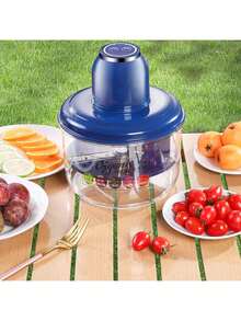 Pelador eléctrico automático portátil para frutas, máquina peladora de uvas, pelador eléctrico de ajo, máquina peladora automática multifuncional para frutas y verduras (Azul) - Azul y blanco - Ver 6