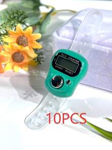 Mini Electronic Finger Counter/Ring-Shaped Manual Counter, Random Color, Suitable For Knitting, Prayer (Tasbih), Games, Sports, And Other Counting Purposes - Multicolor - View 31
