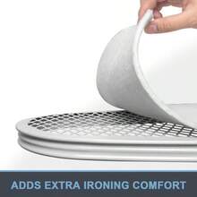 Almohadilla para tabla de planchar cortar a los tamaños deseados se adapta a tablas de planchar de hasta 21 x 57 pulgadas almohadilla gruesa de fieltro de alta calidad almohadilla de - Blanco - Ver 3
