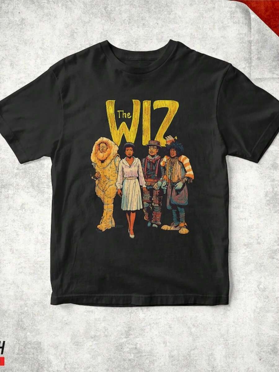 Vintage Retro The Wiz 70s Unisex T-Shirt - màu đen - Xem 1