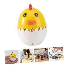 ABOOFAN 2 Piezas Temporizador de cáscara de Huevo de cocción Adorable Temporizador de Cocina Egg Timer Reloj mecánico Herramientas electricas de cocidos portátil - coloresvariados - Ver 7
