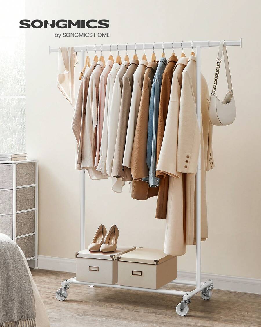 SONGMICS Fixed Clothes Drying Racks - (92-132)x45x161.5cm - 보기 1