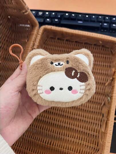 Women's Plush Cartoon Coin Purse, Suitable For Storing Coins And As A Gift For Friends And Girlfriends