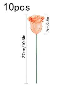 20/10支闪亮玫瑰花束，DIY人造闪光玫瑰花束，红色塑料假玫瑰，人造玫瑰，永不凋谢的闪亮人造玫瑰花束，适用于周年纪念、订婚、结婚礼物、家居装饰、办公室厨房装饰、派对装饰、房间装饰、情人节装饰、母亲节装饰、情人节礼物、生日礼物、毕业礼物（不含礼品袋） - 彩色 - 查看 16