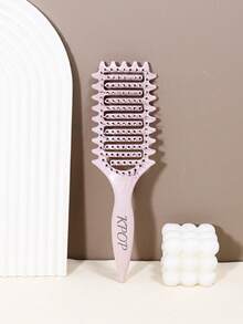 KPOP Curling Hair Brush - Hollow Comb With Nylon Bristles And ABS Handle, Suitable For All Hair Types, Creates Curly Hairstyles And Styling