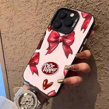 Estuche de moda Dr Pepper Estuche para teléfono adecuado para 17 Pro Max 17 Air 16 Pro MAX 15 Pro Max 14 Pro 13 Pro 12 11 Estuche para teléfono personalizado para hombres y mujeres Son excelentes regalos para novias, novios y familiares para Navidad y Halloween - Negro - Ver 3