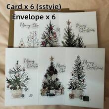 ¡Feliz Navidad! Una tarjeta de Navidad llena del espíritu navideño, que incluye una tarjeta de felicitación de Navidad y Año Nuevo dentro de un sobre - la manera perfecta de expresar los sentimientos de las fiestas, el Año Nuevo y la gratitud. - Tarjeta de Navidad - Ver 14