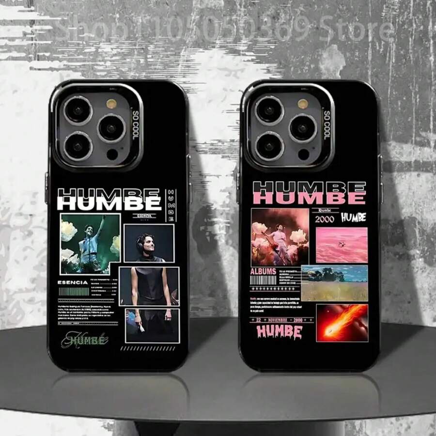 Funda para teléfono 17,16,15,14,13,12,11,Pro,Max,Plus, negra mate a prueba de golpes H-Humbe Esencia Cover - z1 - Ver 1