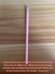 1 Set Light Pink Wedding HB Pencils, Valentine's Day Exclusive HB Graphite Pencils With Eraser - Suitable For School, Art, Office, Drawing, Sketching, Learning - Pink Wooden Pencils Back To School - Multicolor - View 12