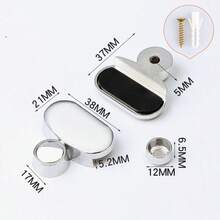 Glass Mirror Clamp, Wall Mounted Mirror Holder Clamp, Glass Mirror Hanging Bracket, Round Glass Installation Clamp, Bathroom Mirror Fixing Set - Multicolor - View 17