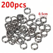 200个多尺寸双环开口金属钥匙圈饰品连接器，适用于DIY手工手链、项链、手机链、饰品等。 - 分離圈 - 查看 20