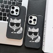 Funda para móvil: Estilo K-Karlss Funda para iPhone 17, 16, 15, 14, 13, 12, 11 Pro Max Plus - Cubierta Trasera Suave Antigolpes, Regalo Perfecto para Parejas - Negro - Ver 6