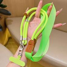 1pc Outdoor Mountain Style Adjustable Double Buckle Phone Lanyard, Multifunctional Shoulder Strap, Anti-Theft Camera Strap - Multicolor - View 12