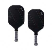 Pickleball Paddles,Pickleball Paddles Set Of 2,Professional Carbon Fiber Pickleball Paddle-16mm,Superior Control,Strong Power And Forceful Spin,Extended Handle For Two-Handed Grip - 2 chiếc màu xám - Xem 1