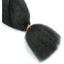 goodear Extennes De Crochet Vixen De 55 Cm Cab Liso Y Rizado Para  3 Paquetes De Trenzas De Crochet De Fibras Sintéticas Premium 4 Unidades 55 Cm - 1B - Ver 3