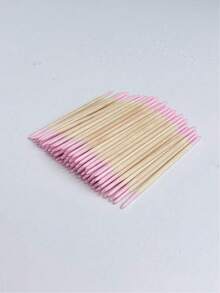 20pcs/10pcs/5pcs/4pcs/3pcs/2pcs/1pc, 100pcs/1pc 超細一次性美甲清潔棒，尖頭設計精準塗抹 - 小尖頭牙籤式美甲棒套組，適用於美甲護理、美甲用品、美甲工具、美甲藝術工具、返校季、美甲護理、貼片美甲工具 - 粉色 - 查看 5