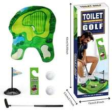趣味厕所高尔夫游戏 - 厕所迷你高尔夫套装，休闲娱乐运动玩具，厕所模拟玩具，可在任何浴室/厕所练习迷你高尔夫 - 高尔夫配件，美好的如厕时光 - 爸爸的礼物，送给爸爸、丈夫、男友的趣味礼物，适合的高尔夫礼物，浴室配件，男士礼物，运动配件，家庭娱乐活动